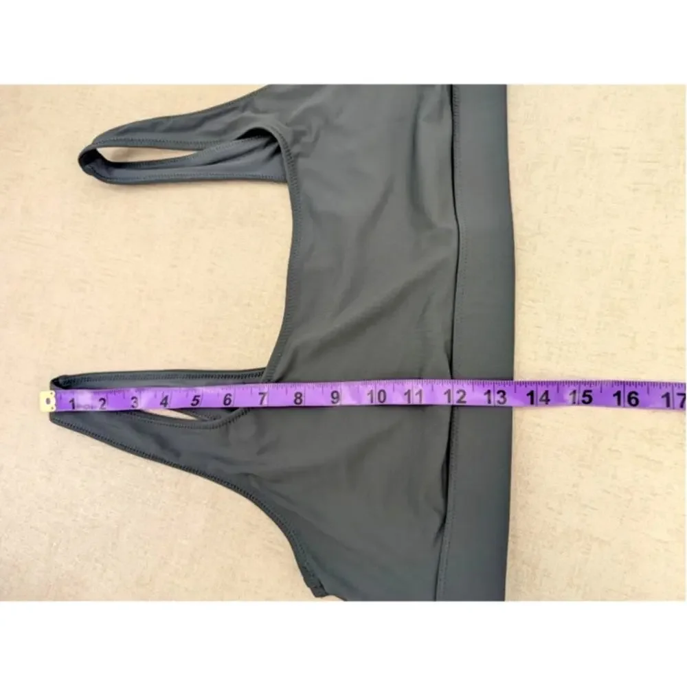 SKIMS Swim Bikini Tank Top 2X Gunmetal Bikini Sporty Beach